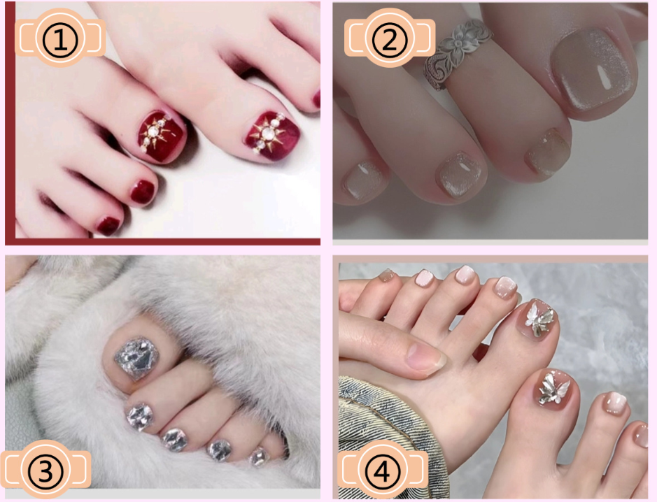 Ultra-Realistic Silicone Foot Model with Professional Nail Art - Museum-Quality Collectible | Size 36