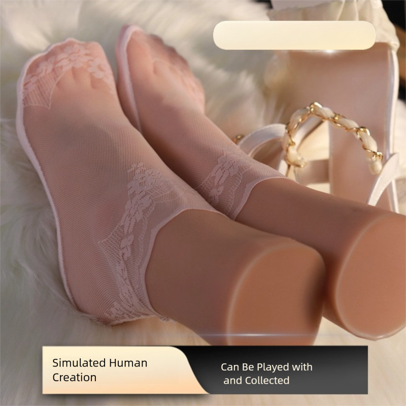 Ultra-Realistic Silicone Foot Model - Museum-Quality Hand-Painted Collectible | Size 36