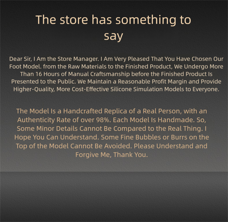 Ultra-Realistic Silicone Foot Model - Museum-Quality Hand-Painted Collectible | Size 36